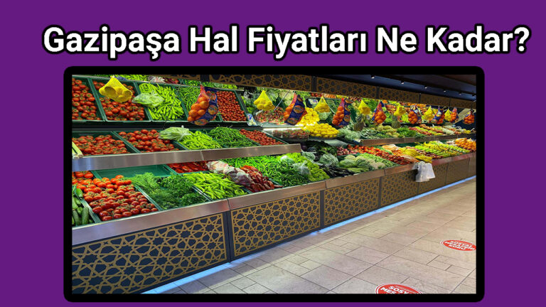 Gazipaşa Hal Fiyatları